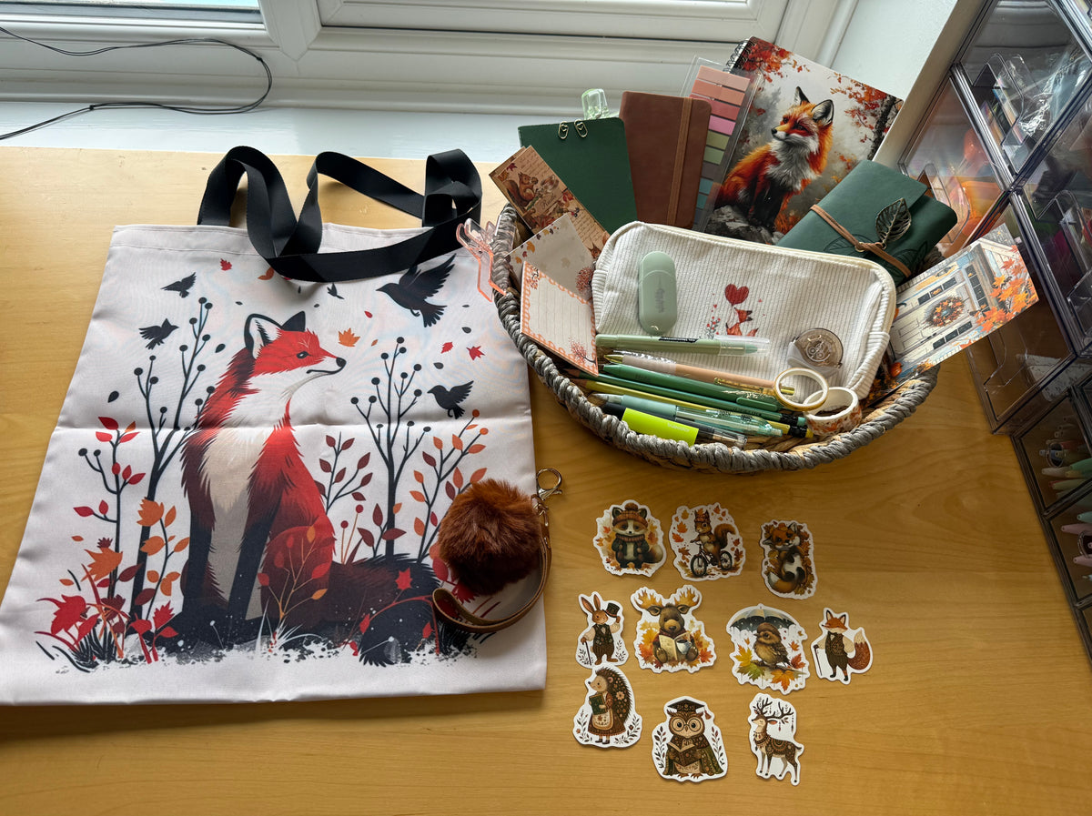 Foxy Autumn Stationery Box