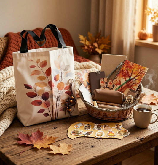Autumn Tones Stationery Box