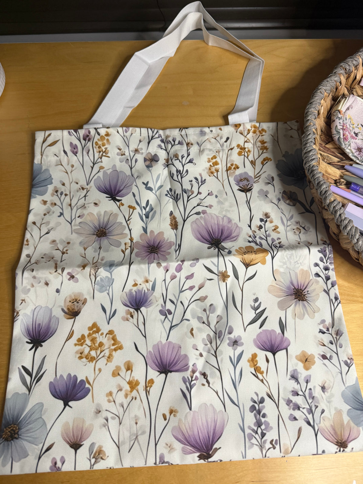 Purple and Grey Stationery Box